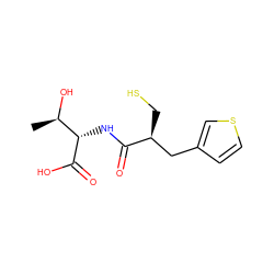 C[C@@H](O)[C@H](NC(=O)[C@@H](CS)Cc1ccsc1)C(=O)O ZINC000169325694