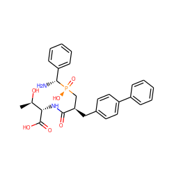 C[C@@H](O)[C@H](NC(=O)[C@H](Cc1ccc(-c2ccccc2)cc1)C[P@](=O)(O)[C@H](N)c1ccccc1)C(=O)O ZINC000029210443