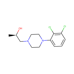 C[C@@H](O)CN1CCN(c2cccc(Cl)c2Cl)CC1 ZINC001772628924