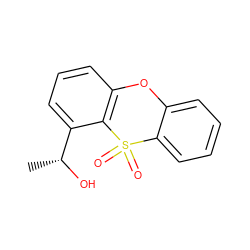 C[C@@H](O)c1cccc2c1S(=O)(=O)c1ccccc1O2 ZINC000000016262