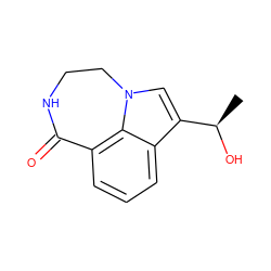 C[C@@H](O)c1cn2c3c(cccc13)C(=O)NCC2 ZINC000003832188