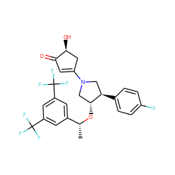 C[C@@H](O[C@@H]1CN(C2=CC(=O)[C@@H](O)C2)C[C@H]1c1ccc(F)cc1)c1cc(C(F)(F)F)cc(C(F)(F)F)c1 ZINC000028961877