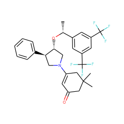 C[C@@H](O[C@@H]1CN(C2=CC(=O)CC(C)(C)C2)C[C@H]1c1ccccc1)c1cc(C(F)(F)F)cc(C(F)(F)F)c1 ZINC000028961916