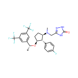 C[C@@H](O[C@H]1CC[C@@H](N(C)Cc2n[nH]c(=O)[nH]2)[C@@H]1c1ccc(F)cc1)c1cc(C(F)(F)F)cc(C(F)(F)F)c1 ZINC000036324395