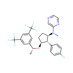 C[C@@H](O[C@H]1CC[C@@H](N(C)c2cnccn2)[C@@H]1c1ccc(F)cc1)c1cc(C(F)(F)F)cc(C(F)(F)F)c1 ZINC000036330257