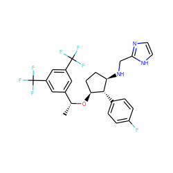 C[C@@H](O[C@H]1CC[C@@H](NCc2ncc[nH]2)[C@@H]1c1ccc(F)cc1)c1cc(C(F)(F)F)cc(C(F)(F)F)c1 ZINC000036324288