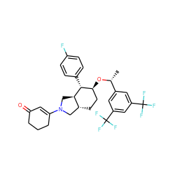 C[C@@H](O[C@H]1CC[C@@H]2CN(C3=CC(=O)CCC3)C[C@H]2[C@@H]1c1ccc(F)cc1)c1cc(C(F)(F)F)cc(C(F)(F)F)c1 ZINC000049888699