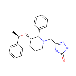 C[C@@H](O[C@H]1CCCN(Cc2n[nH]c(=O)[nH]2)[C@H]1c1ccccc1)c1ccccc1 ZINC000096901655