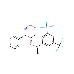 C[C@@H](O[C@H]1CCCN[C@H]1c1ccccc1)c1cc(C(F)(F)F)cc(C(F)(F)F)c1 ZINC000003808292