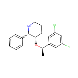 C[C@@H](O[C@H]1CCCN[C@H]1c1ccccc1)c1cc(Cl)cc(Cl)c1 ZINC000026747426