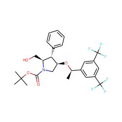 C[C@@H](O[C@H]1CN(C(=O)OC(C)(C)C)[C@@H](CO)[C@@H]1c1ccccc1)c1cc(C(F)(F)F)cc(C(F)(F)F)c1 ZINC000029132238