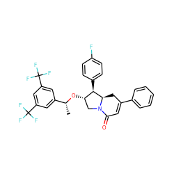 C[C@@H](O[C@H]1CN2C(=O)C=C(c3ccccc3)C[C@@H]2[C@@H]1c1ccc(F)cc1)c1cc(C(F)(F)F)cc(C(F)(F)F)c1 ZINC000049781192