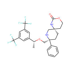 C[C@@H](OC[C@@]1(c2ccccc2)CC[C@]2(CCOC(=O)N2)CN1)c1cc(C(F)(F)F)cc(C(F)(F)F)c1 ZINC000003816517