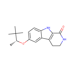 C[C@@H](Oc1ccc2[nH]c3c(c2c1)CCNC3=O)C(C)(C)C ZINC000028820125