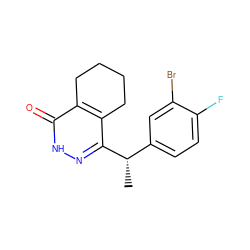 C[C@@H](c1ccc(F)c(Br)c1)c1n[nH]c(=O)c2c1CCCC2 ZINC000167519512