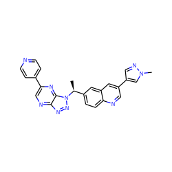 C[C@@H](c1ccc2ncc(-c3cnn(C)c3)cc2c1)n1nnc2ncc(-c3ccncc3)nc21 ZINC001772639744