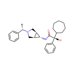 C[C@@H](c1ccccc1)N1C[C@H]2[C@H](NC(=O)[C@@](O)(c3ccccc3)C3CCCCCC3)[C@H]2C1 ZINC000101120206