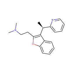 C[C@@H](c1ccccn1)c1c(CCN(C)C)oc2ccccc12 ZINC000043009992