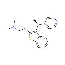 C[C@@H](c1ccncc1)c1c(CCN(C)C)sc2ccccc12 ZINC000035978064