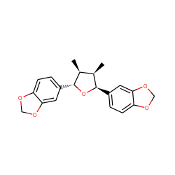 C[C@@H]1[C@@H](c2ccc3c(c2)OCO3)O[C@H](c2ccc3c(c2)OCO3)[C@@H]1C ZINC000014860234