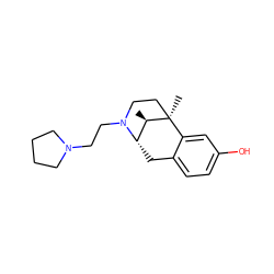 C[C@@H]1[C@@H]2Cc3ccc(O)cc3[C@]1(C)CCN2CCN1CCCC1 ZINC000100795593