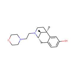 C[C@@H]1[C@@H]2Cc3ccc(O)cc3[C@]1(C)CCN2CCN1CCOCC1 ZINC000100804739