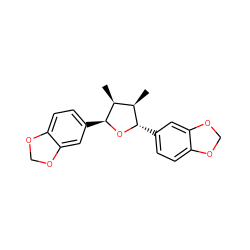 C[C@@H]1[C@H](c2ccc3c(c2)OCO3)O[C@@H](c2ccc3c(c2)OCO3)[C@@H]1C ZINC000005519433