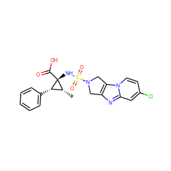 C[C@@H]1[C@H](c2ccccc2)[C@]1(NS(=O)(=O)N1Cc2nc3cc(Cl)ccn3c2C1)C(=O)O ZINC000071329054