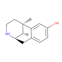 C[C@@H]1[C@H]2Cc3ccc(O)cc3[C@]1(C)CCN2 ZINC000002534402