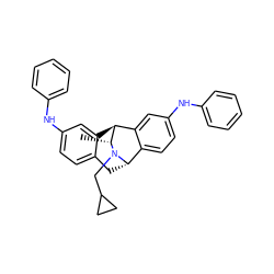 C[C@@H]1[C@H]2c3cc(Nc4ccccc4)ccc3C[C@@H](c3ccc(Nc4ccccc4)cc32)N1CC1CC1 ZINC000473243798