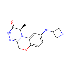 C[C@@H]1C(=O)NN=C2COc3ccc(NC4CNC4)cc3N21 ZINC000299840097