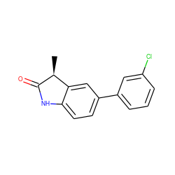 C[C@@H]1C(=O)Nc2ccc(-c3cccc(Cl)c3)cc21 ZINC000013860653