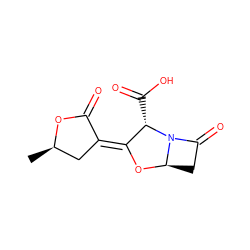 C[C@@H]1C/C(=C2\O[C@@H]3CC(=O)N3[C@H]2C(=O)O)C(=O)O1 ZINC000068250404