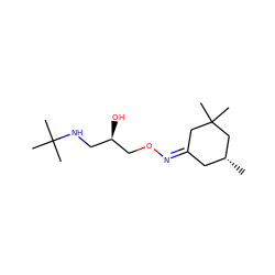 C[C@@H]1C/C(=N/OC[C@H](O)CNC(C)(C)C)CC(C)(C)C1 ZINC000006030537