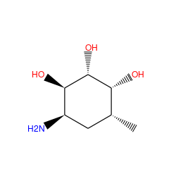 C[C@@H]1C[C@@H](N)[C@@H](O)[C@H](O)[C@@H]1O ZINC000013587001