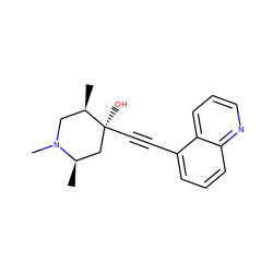 C[C@@H]1C[C@](O)(C#Cc2cccc3ncccc23)[C@H](C)CN1C ZINC000064526387