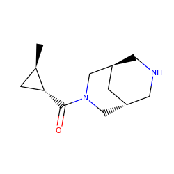 C[C@@H]1C[C@H]1C(=O)N1C[C@H]2CNC[C@@H](C2)C1 ZINC000101688823