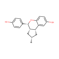 C[C@@H]1C[C@H]2[C@@H](C1)c1cc(O)ccc1O[C@H]2c1ccc(O)cc1 ZINC000014972449