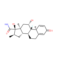 C[C@@H]1C[C@H]2[C@@H]3CCC4=CC(=O)C=C[C@]4(C)[C@@]3(F)[C@@H](O)C[C@]2(C)[C@@]1(O)C(N)=O ZINC000005735946