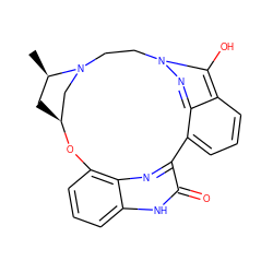 C[C@@H]1C[C@H]2CN1CCn1nc3c(cccc3c1O)-c1nc3c(cccc3[nH]c1=O)O2 ZINC000036770746