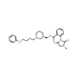 C[C@@H]1CC(=O)N(c2ccccc2C(=O)OC[C@@H]2CCCN(CCCCOc3ccccc3)C2)C1=O ZINC000082155339