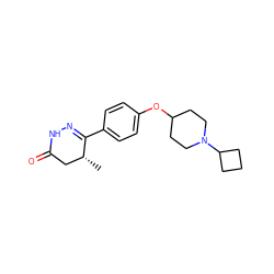 C[C@@H]1CC(=O)NN=C1c1ccc(OC2CCN(C3CCC3)CC2)cc1 ZINC000082159704