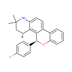 C[C@@H]1CC(C)(C)Nc2ccc3c(c21)[C@H](c1ccc(Cl)cc1)Oc1ccccc1-3 ZINC000013796839