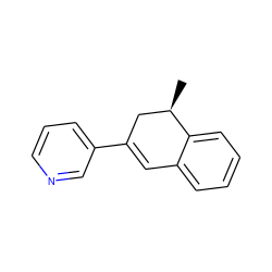 C[C@@H]1CC(c2cccnc2)=Cc2ccccc21 ZINC000013684529