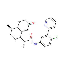 C[C@@H]1CC[C@@H]([C@@H](C)C(=O)Nc2ccc(Cl)c(-c3ccccn3)c2)[C@H]2CC(=O)CC[C@H]21 ZINC001772589866