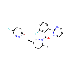 C[C@@H]1CC[C@@H](COc2ccc(F)cn2)CN1C(=O)c1c(F)cccc1-c1ncccn1 ZINC000096175602