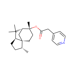 C[C@@H]1CC[C@H]2C(C)(C)[C@H]3C[C@]21CC[C@@]3(C)OC(=O)Cc1ccncc1 ZINC000039093020