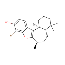 C[C@@H]1CC[C@H]2C(C)(C)CCC[C@]2(C)c2c1oc1c(Br)c(O)ccc21 ZINC000066258546