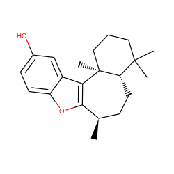 C[C@@H]1CC[C@H]2C(C)(C)CCC[C@]2(C)c2c1oc1ccc(O)cc21 ZINC000035823994