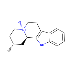 C[C@@H]1CC[N@@+]2(C)CCc3c([nH]c4ccccc34)[C@H]2C1 ZINC000261101982